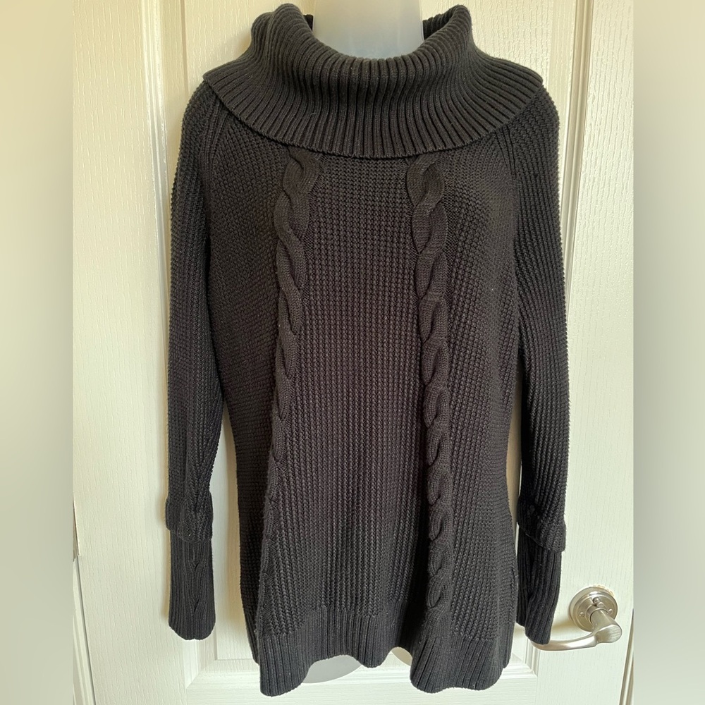 Chunky Knitted Calvin Klein Cowl Neck Sweater